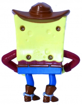 Spongebob Squarepants als Cowboy Spielfigur von Burger King